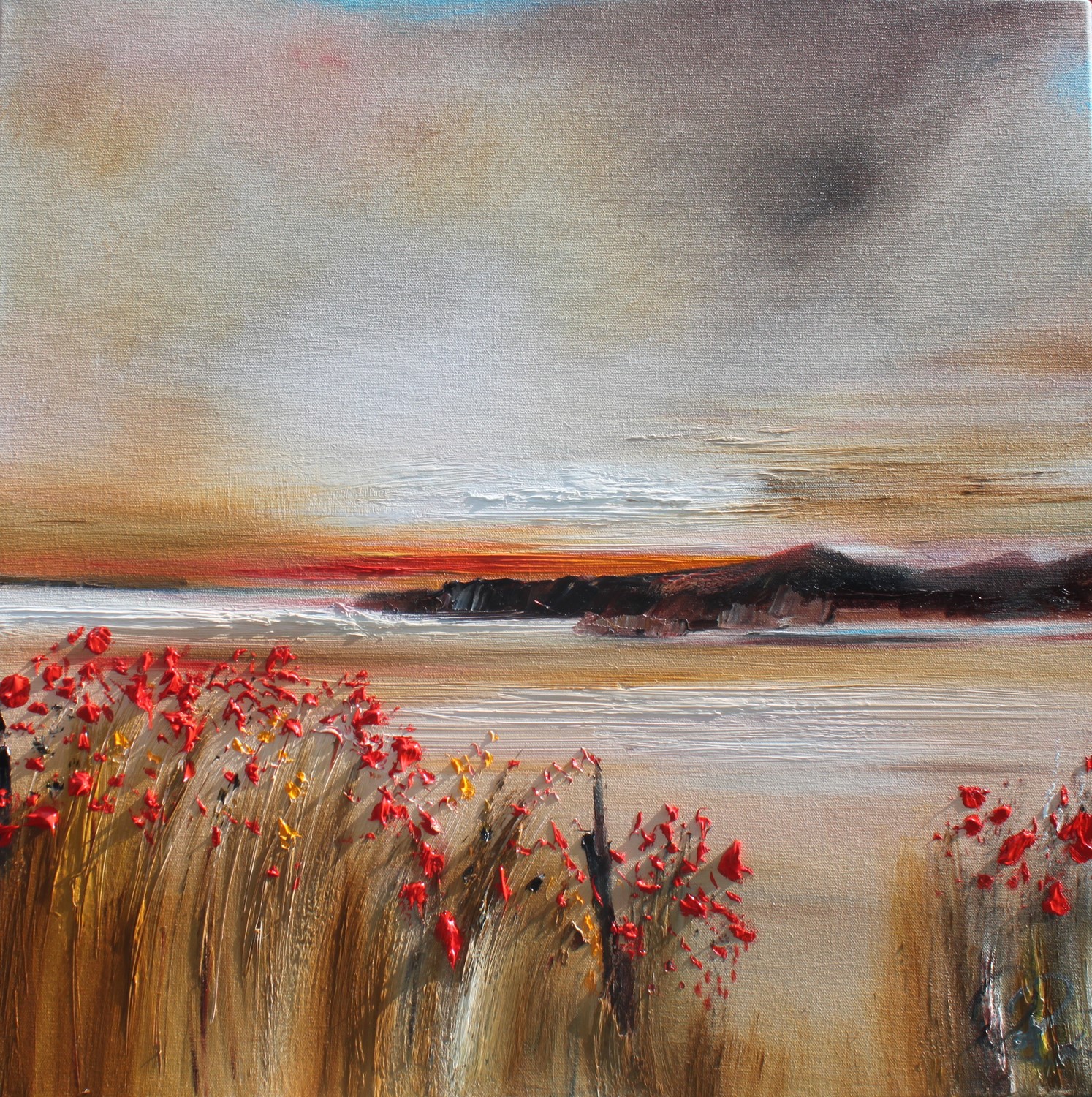 'Poppies at Sunset' by artist Rosanne Barr